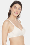 Tweens Padded Non Wired Full Coverage T-Shirt Bra - Off White — thumbnail 4